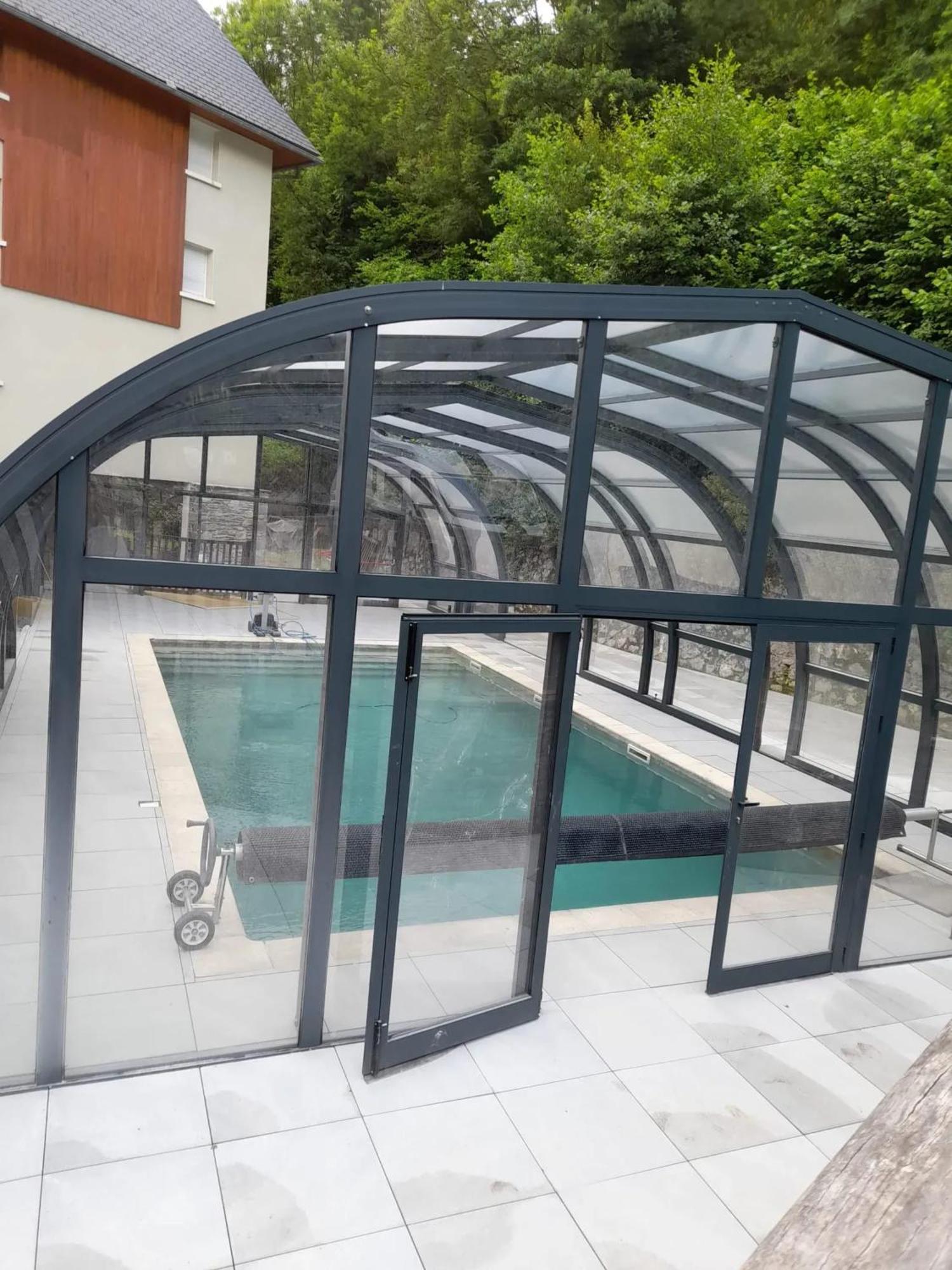 Appartement Avec Vue Sur La Montagne A Saint Lary Soulan 28 M² Piscine Exteriör bild
